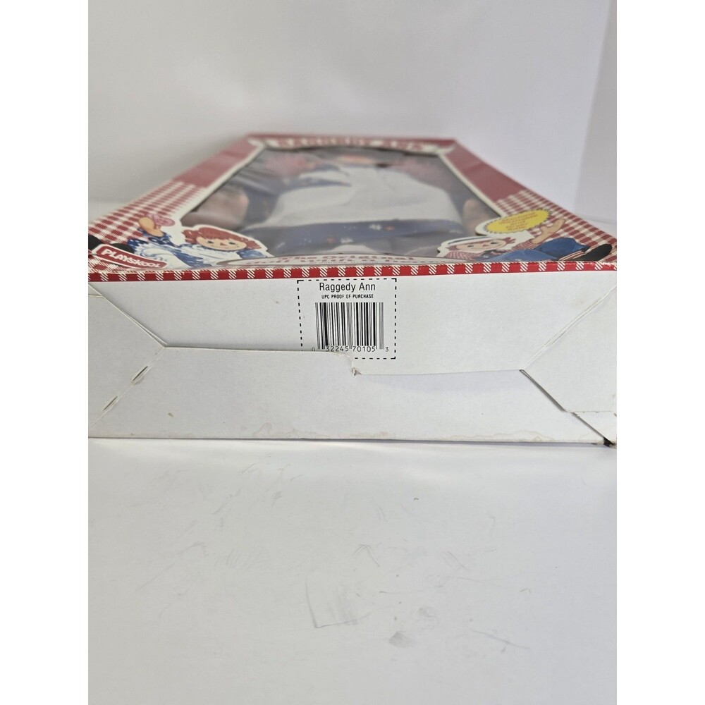 Playskool Hasbro RAGGEDY ANN 1989 The Original Doll w A Heart Doll 18" with Box - Picture 4 of 8